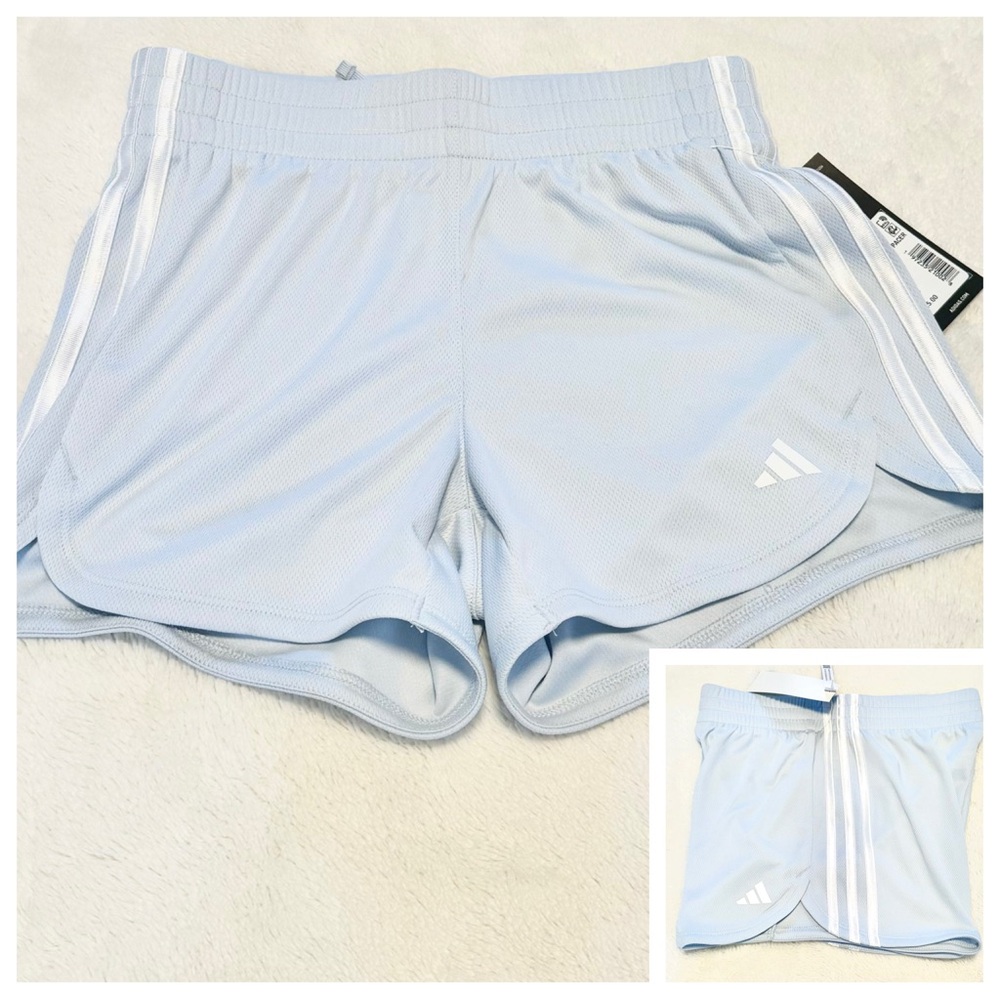 NWT Adidas Girls Youth Activewear Mesh Shorts